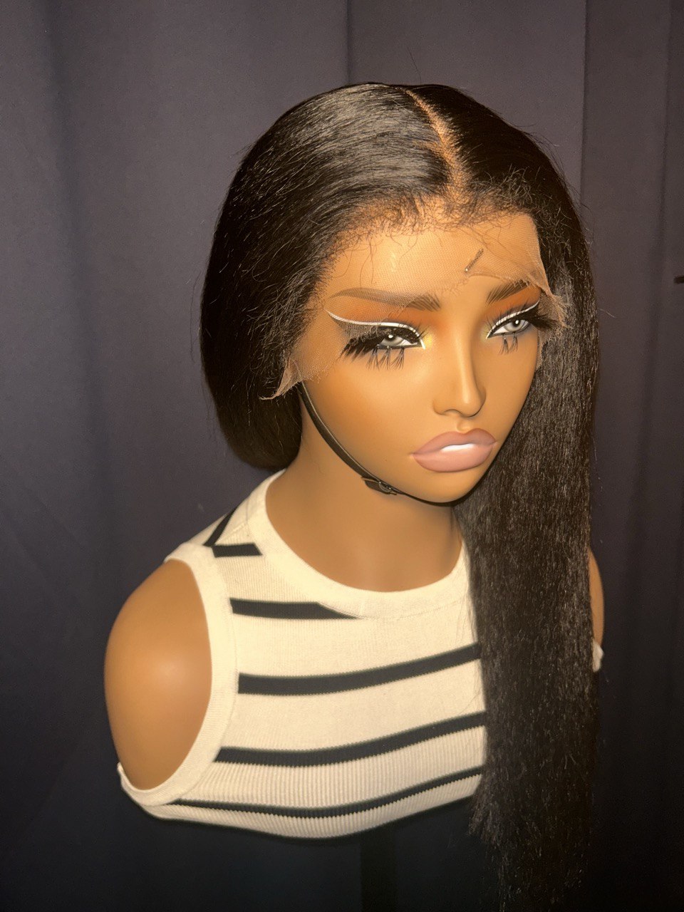 Mini Frontal Textured Straight